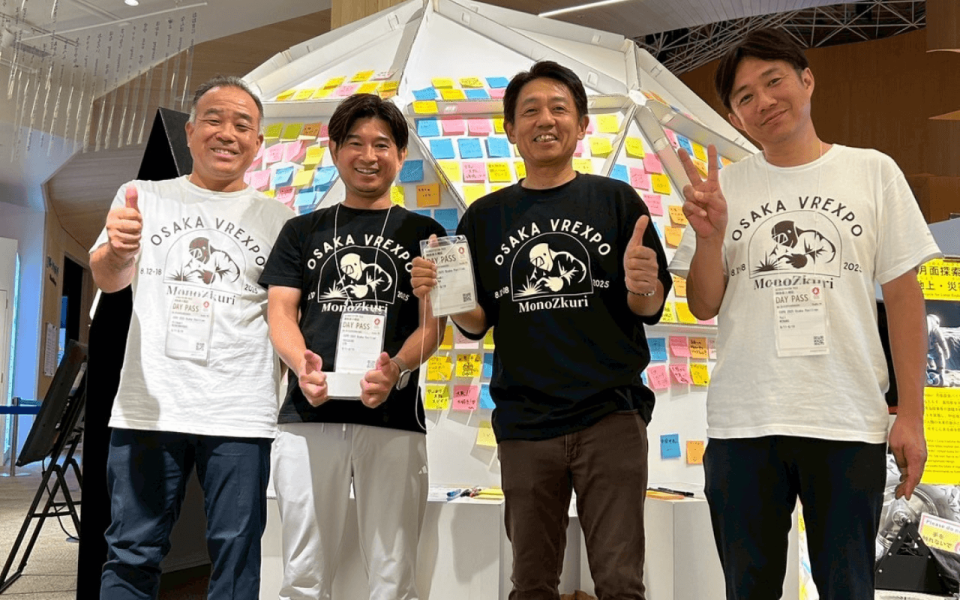 OSAKA町工場EXPO　大阪関西万博　大阪ヘルスケアパビリオン出展メンバーの様子