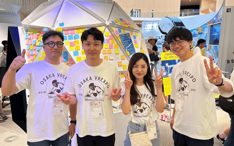 OSAKA町工場EXPO　大阪関西万博　大阪ヘルスケアパビリオン出展メンバーの様子